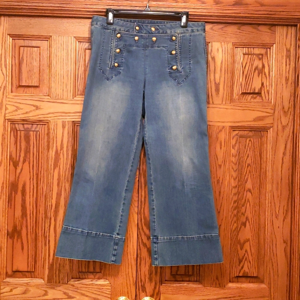 Michael Kors Wide-Leg Cropped Jeans